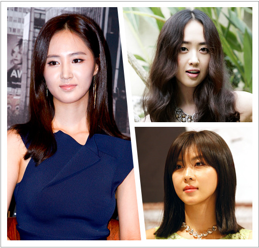 [우먼 동아일보 스타 헤어] 청순하고 여성스럽게~ 소녀시대 유리, 하지원, 김민정… 앞가르마 헤어 스타일링