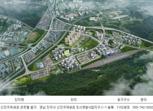 입지 뛰어난 신진주역세권 도시개발사업지구 내 신규 분양아파트 주목