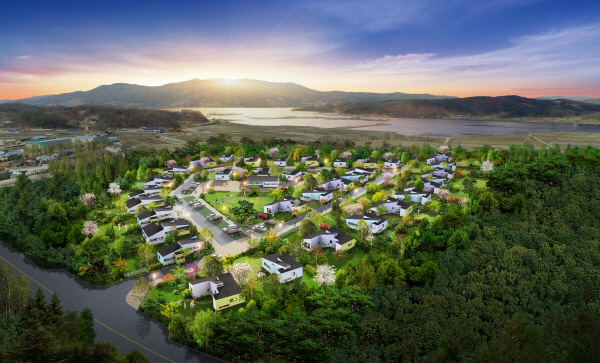 예산 황계리 34세대 공동체마을 ‘예당전원마을’ 조성
