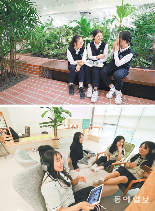 학교에 숲교실-쉼터… “공부 스트레스 확 풀려요”