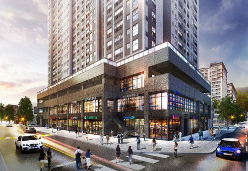 동문 아파트 조감도