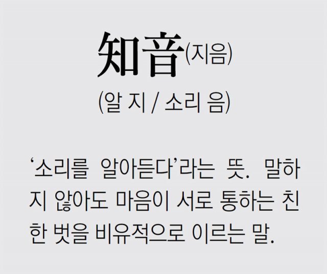 [신문과 놀자!/풀어쓰는 한자성어]知音(지음) (알 지 / 소리 음)