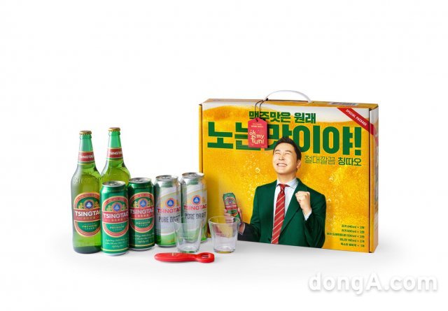 “병맥주 따면 신동엽 목소리가”… 칭따오, 이색 ‘2022 추석 선물세트’ 기획