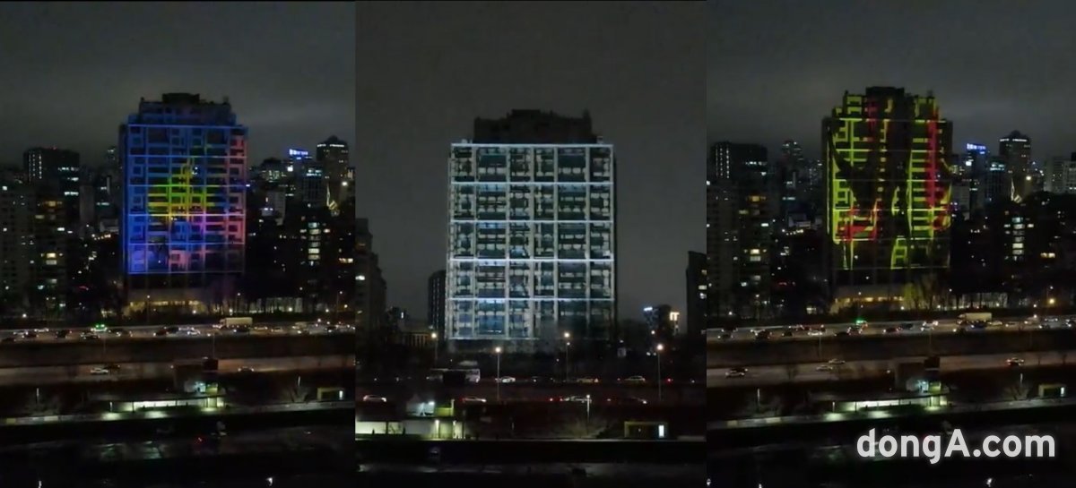 넥스플랜, ‘에테르노 청담’ 배경으로 미디어 아트쇼 진행