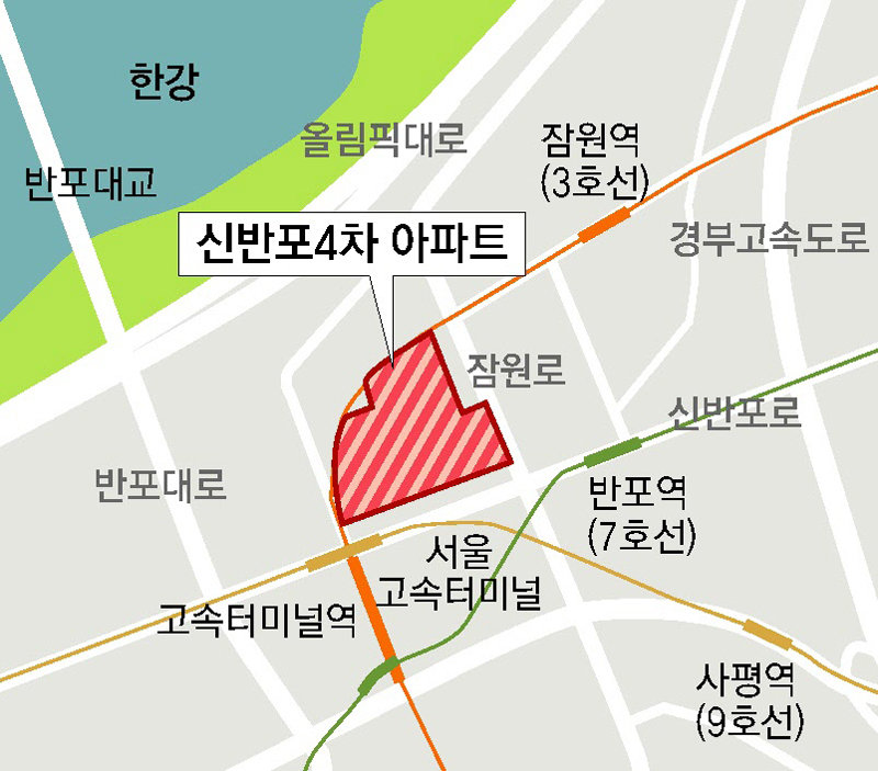 신반포18(49-17) - 서초구 신반포4차, 49층 1828채 대단지로 재건축