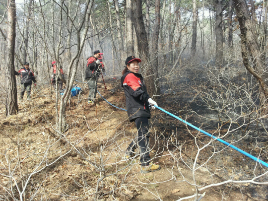 <산림청·문화일보 ‘산불 없는 녹색마을 만들기’>“우리 숲 지키는데 남녀가 따로 있나요”