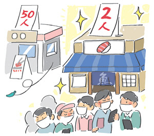 신사동 스시집은 만석… 을지로 곱창집은 텅텅