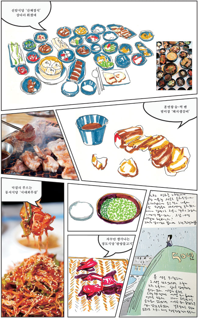 만화보고 맛보고 ‘군침도는 食行’[박경일기자의 여행]