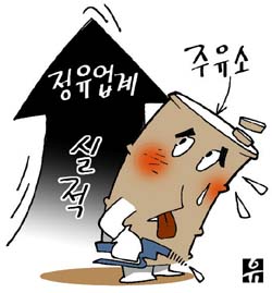정유산업 뜨고 주유소 지고