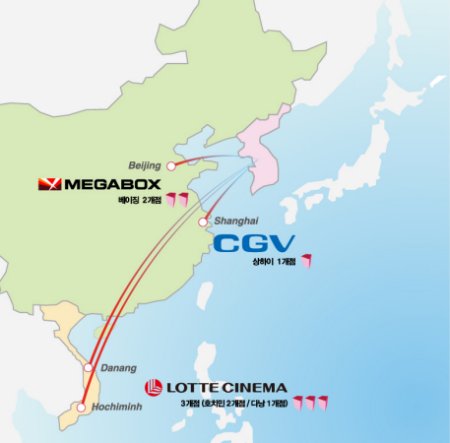 국내 멀티플렉스들, 해외 진출 본격화
