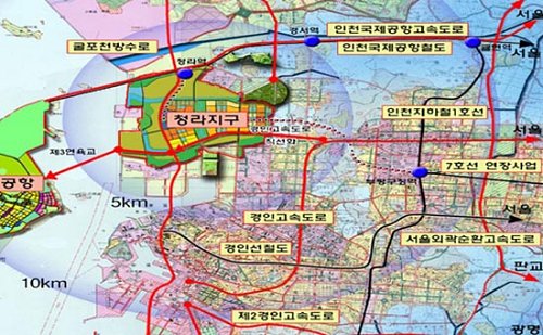 7호선 청라지구 인근 연장발표로 청라지구 오피스텔 연일 북새통