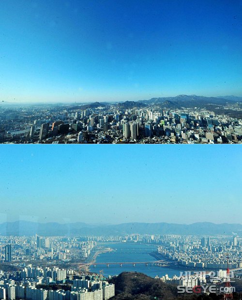 [포토] 차가운 겨울 파란 하늘
