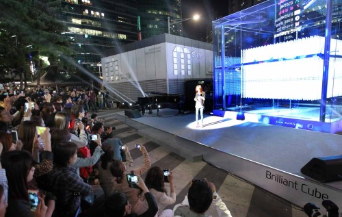 현대자동차, 강남역서 미디어 아트 조형물 제막행사 개최