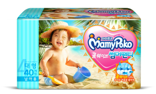 “썸머팬티 시즌이 돌아왔다”-LG유니참, 2017년형 ‘마미포코 쿨웨이브 썸머팬티’ 출시