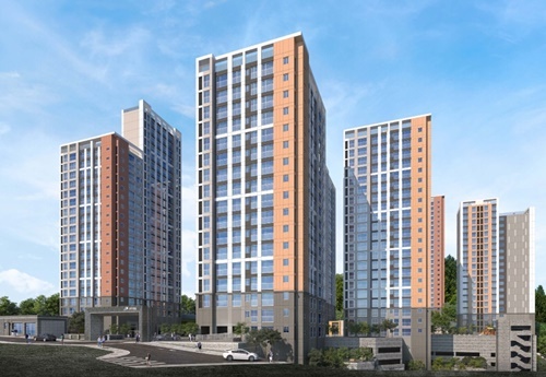 센트럴힐 아파트 투시도