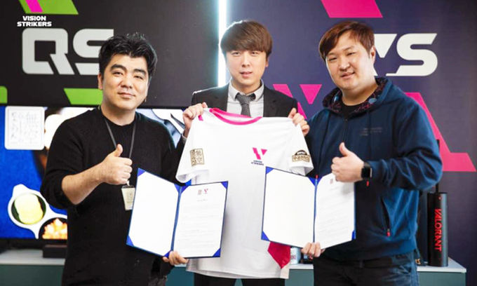 무공돈까스, 발로란트 프로게임팀 비전스트라이커즈와 스폰서쉽 체결