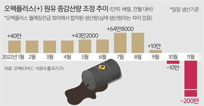 OPEC+, 11월부터 하루 200만배럴 감산 합의… 유가 또 뛴다 [뉴스 투데이]