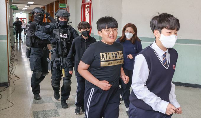 [포토] 경기도 대테러 예측 불가 사회재난 합동훈련