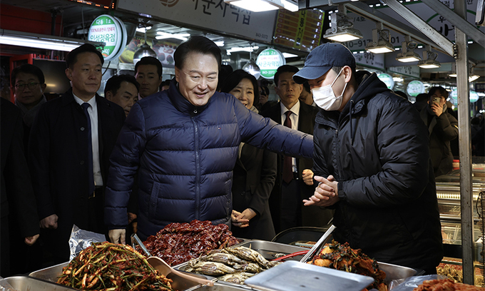 제가 좀 사야겠어요…尹 대통령, 의정부 시장에 떴다