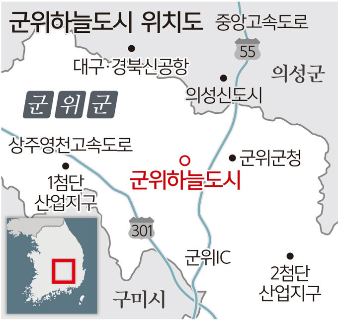대구, TK신공항 배후 ‘군위 하늘도시’ 만든다