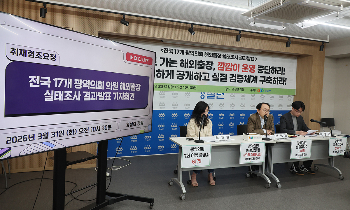 광역의원들, 해외출장에 혈세 128억 ‘펑펑’