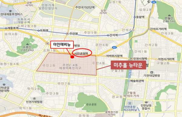 인천 미추홀 뉴타운에 아인애비뉴 복합몰 10월 분양