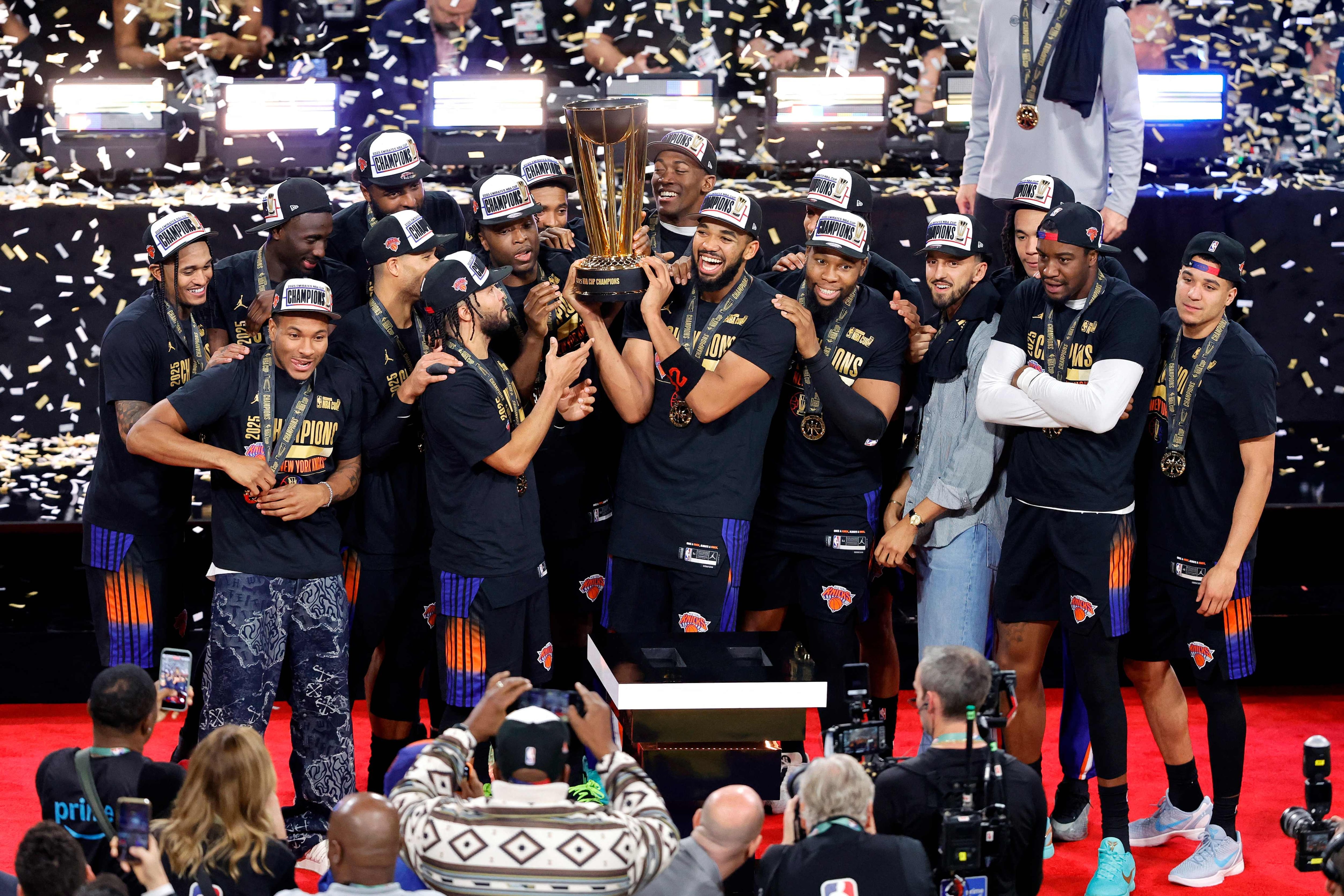 뉴욕 닉스, 샌안토니오 스퍼스 꺾고 NBA 컵 첫 우승