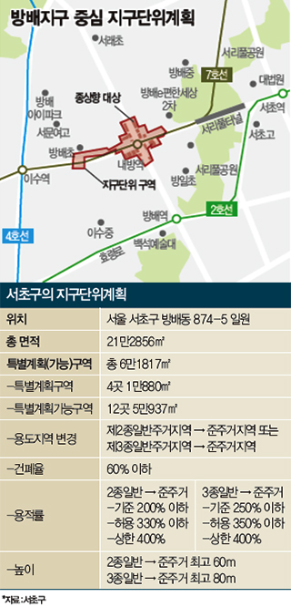 [Real Estate] 서리풀터널 개통 앞두고 ‘천지개벽’ 내방역 일대…종상향 덕 노후주택들 빌딩숲으로 탈바꿈