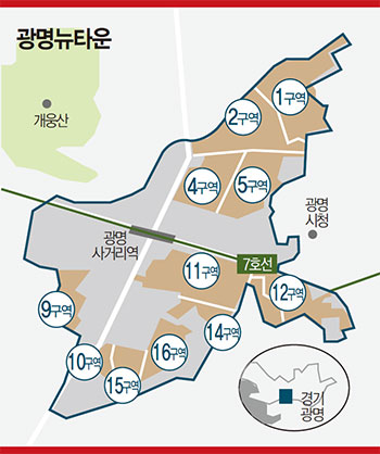 뜨는 수도권 부동산-서울 안부러운 광명뉴타운…3만가구 光明