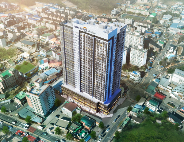 동문 아파트 투시도