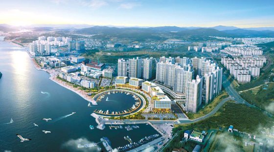 [분양 Focus]  ‘여수의 강남’ 웅천지구 고정수요 품은마리나항 영구 조망 비치프론트 상권