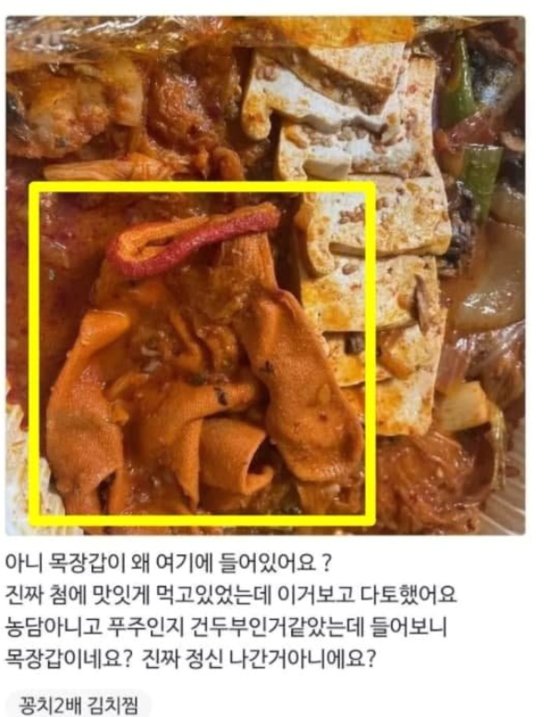 김치찜 속 목장갑 사진···다 토했다 식당 음해 진실공방