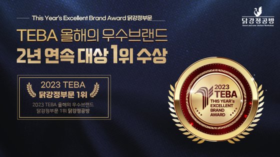 닭강정공방, ‘2023 올해의 우수브랜드 대상’ 닭강정 부문 1위 2년 연속 수상