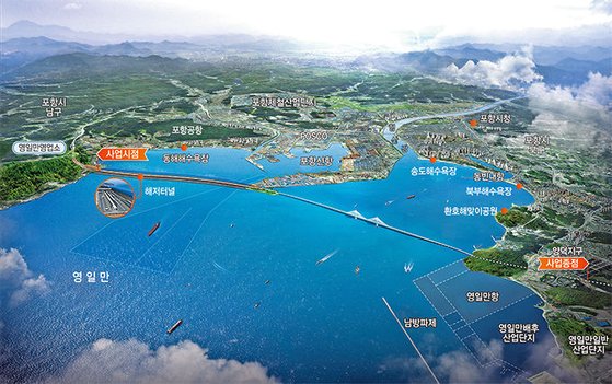 MB때 ‘형님예산’ 논란…포항 영일만대교 3조 들여 짓는다