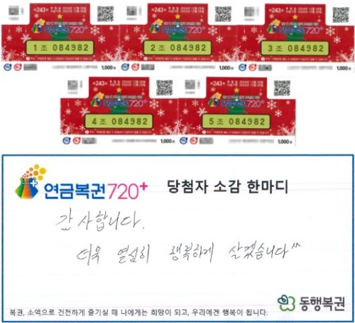 1등, 2등은 4장 총 21억 당첨…복권 구매한 행운의 장소는