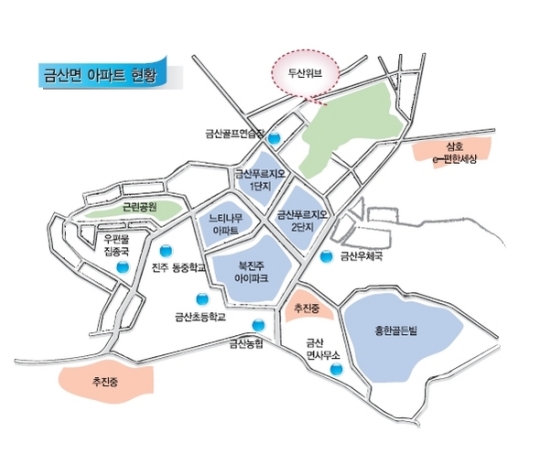 진주 금산지구, 新주거타운으로 뜬다