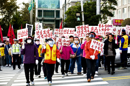 부산 만덕5지구 재개발 보상 두달째 갈등