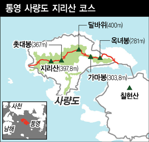 가파른 통영 지리산 아이도 척척 “아빠! 다음 봉우리로 가보자!” [ESC]