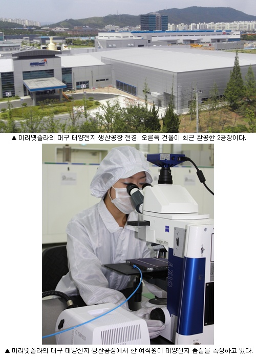 [그린 코리아] 미리넷솔라, 기술ㆍ패기로 `글로벌 솔라셀 메이커`도약