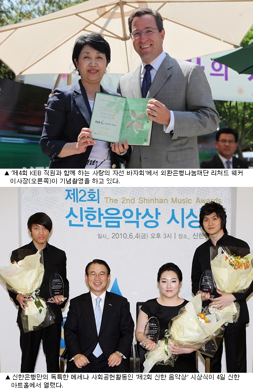 색깔있는 `나눔문화` 은행들도 팔걷었다