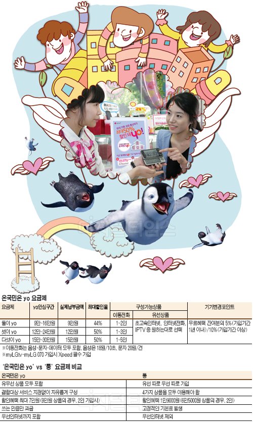 온가족 하나로 묶어라 통신비가 가벼워진다