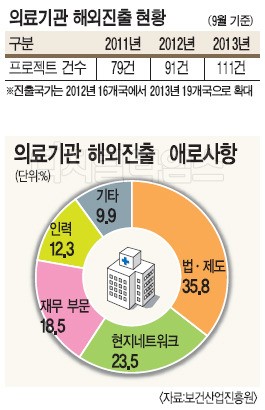 의료기관 해외진출 증가세