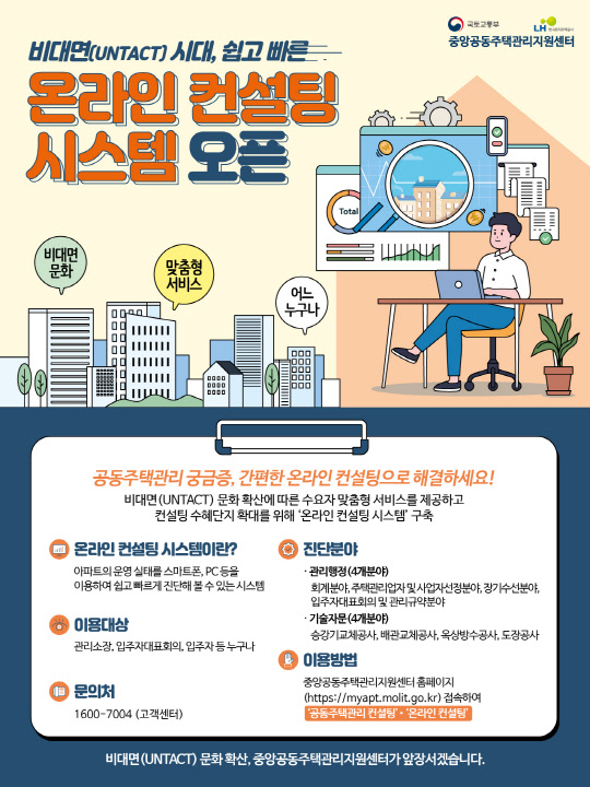 LH, ‘공동주택관리 온라인 컨설팅 시스템’ 오픈