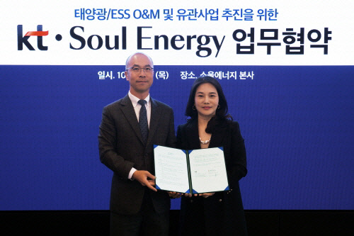 KT-쏘울에너지, 신재생에너지 기반 전력중개 사업 선도