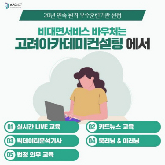 고려아카데미컨설팅, ‘중소기업 임직원 교육의 디지털 전환에 K-비대면 서비스 바우처가 효율적’