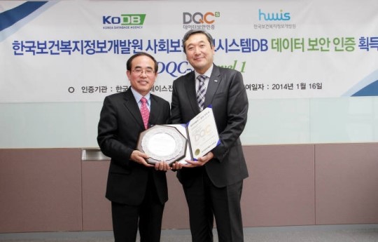 한국보건복지정보개발원, 데이터보안인증 획득