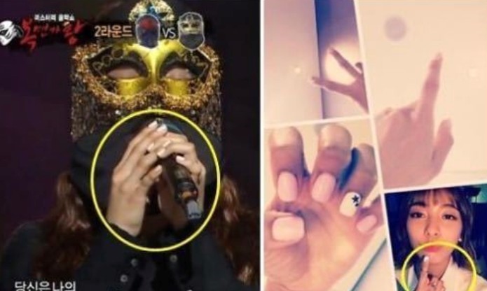 복면가왕 황금락카가 루나인 이유 4가지 다리모양-네일아트-눈매-차량 네티즌 수사대 증거 속출