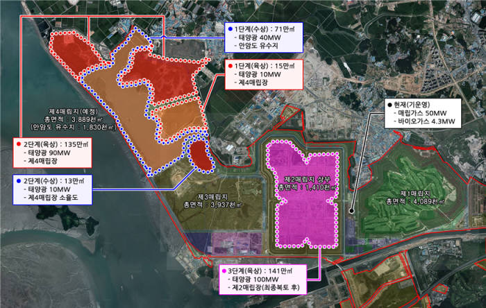 수도권매립지에 국내 최대 250㎿ 태양광발전소 들어선다