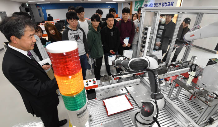 산업단지 스마트공장 전문인력양성 사업 스마트랩 개소식