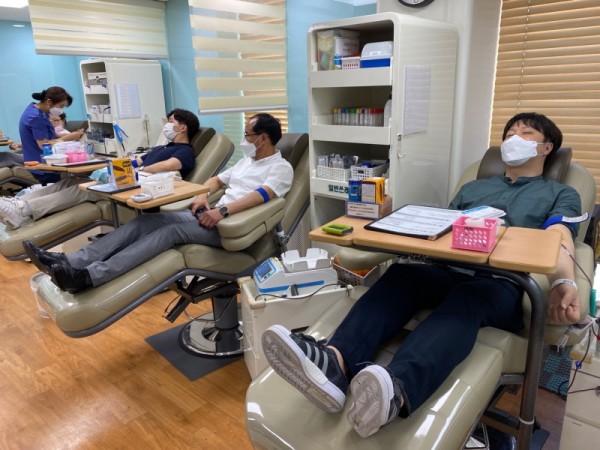 한국국토정보공사 서대문은평지사, 릴레이 캠페인 LX 사랑의 헌혈 동참